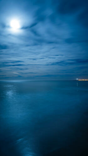 Moonlit lagoon